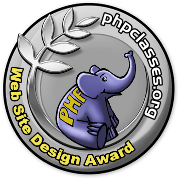 PHPClasses site Web Design Award contest logo